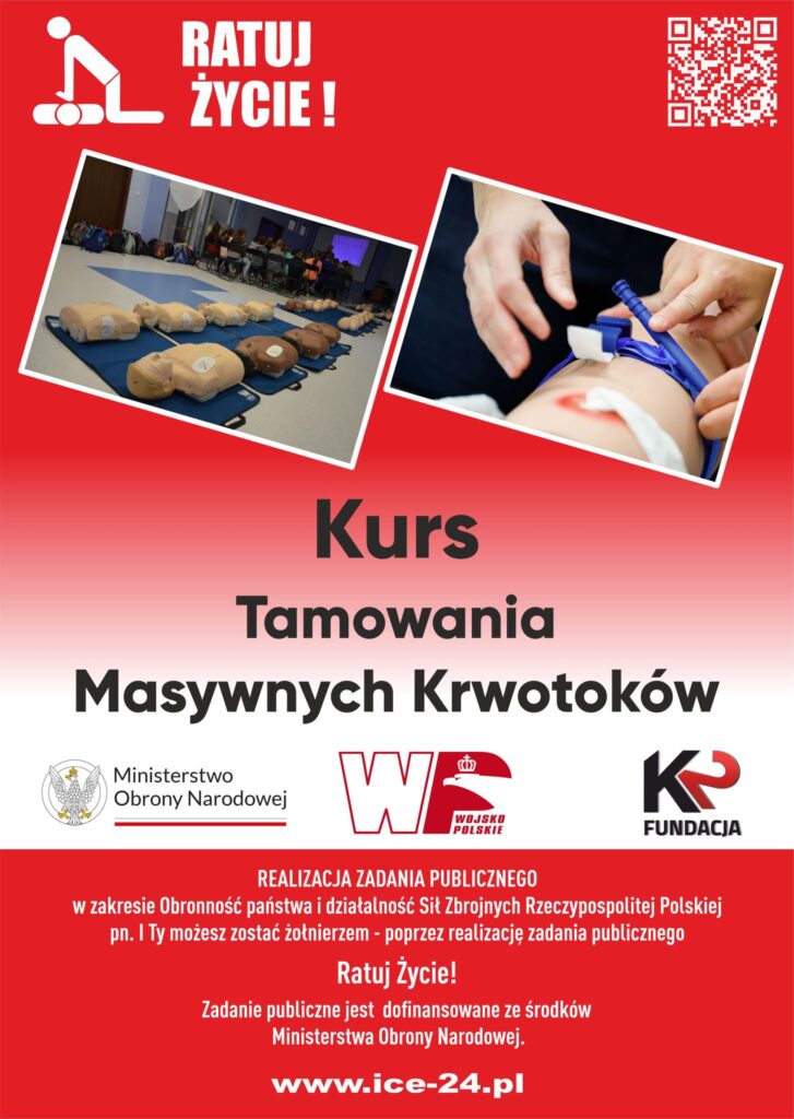 Uczniowie naszej szkoły ukończyli Kurs Tamowania Masywnych Krwotoków
28 uczniów naszej szkoły ukończyło Kurs Tamowania Masywnych Krwotoków. Podczas pięciogodzinnych zajęć uczestnicy zdobywali praktyczne umiejętności z zakresu ratownictwa i pierwszej pomocy.
