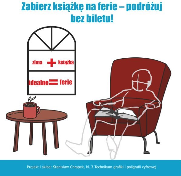 Zabierz książkę na ferie - Biblioteka szkolna zaprasza